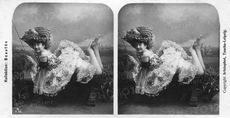 Portrait of a costumed woman, early 20th century.Artist: Aristophot