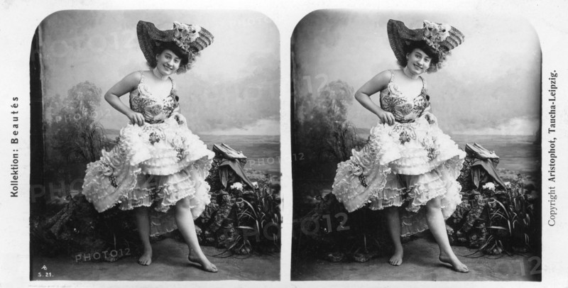 Portrait of a costumed woman, early 20th century.Artist: Aristophot
