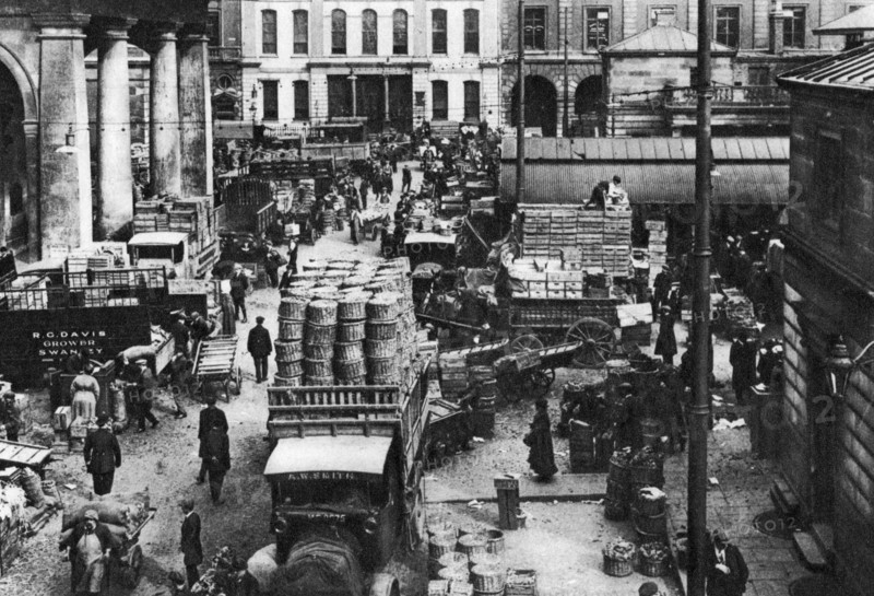 Early morning in Covent Garden, London, 1926-1927. Artist: Unknown