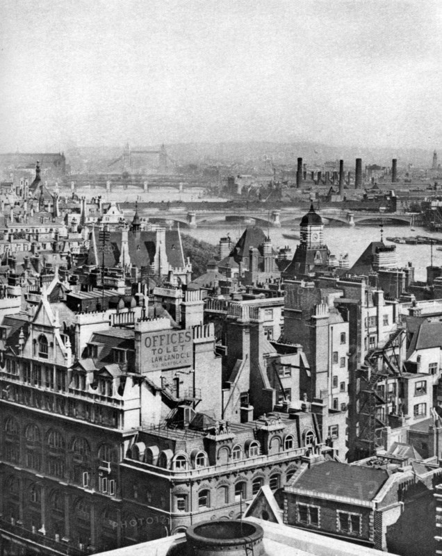 A view south-eastward from Bush House as far as Blackheath, London, 1926-1927. Artist: Unknown