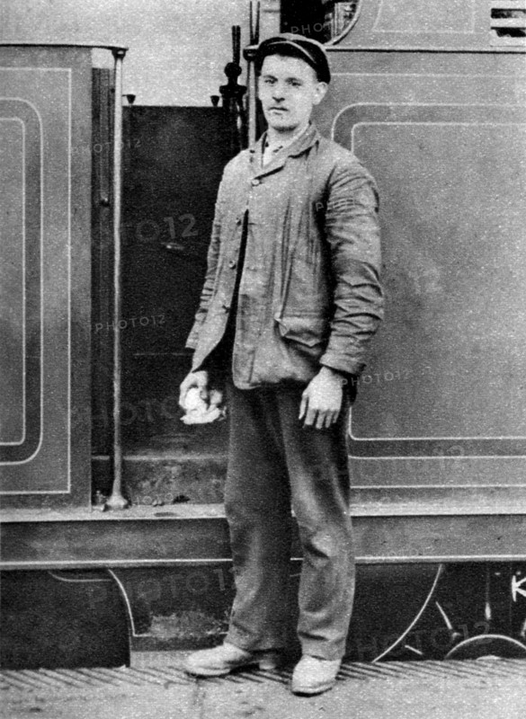 A train fireman, London, 1926-1927. Artist: Unknown