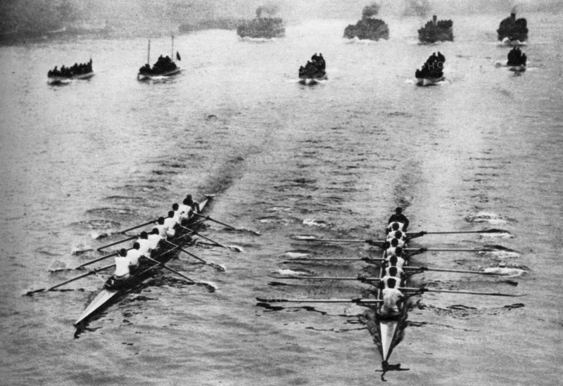 Oxford and Cambridge Boat Race, London, 1926-1927. Artist: Unknown