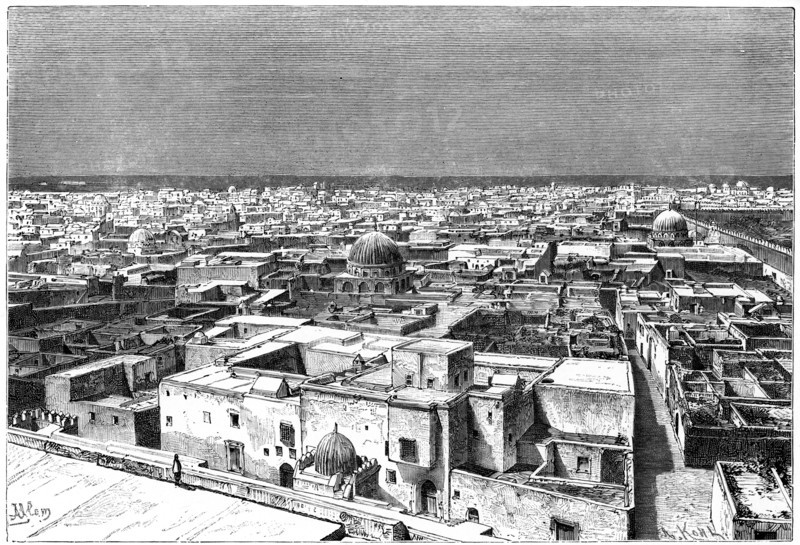 View of Kairwan, Tunisia, c1890. Artist: Armand Kohl