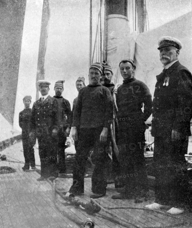 On board the yacht 'Britannia', 1908. Artist: Queen Alexandra