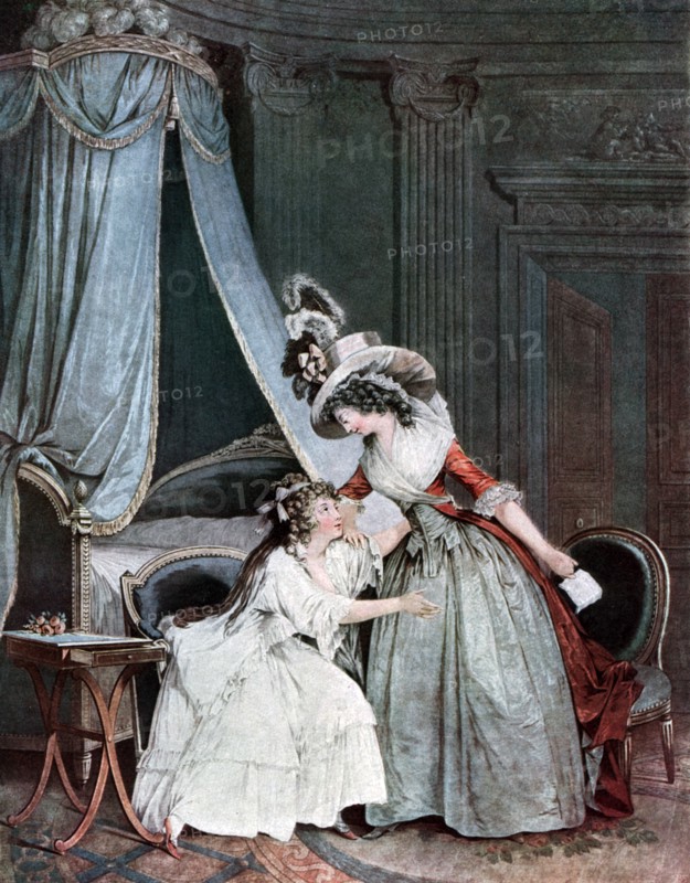 'L'Indiscretion', 18th or 19th century (1905).Artist: Jean-François Janinet