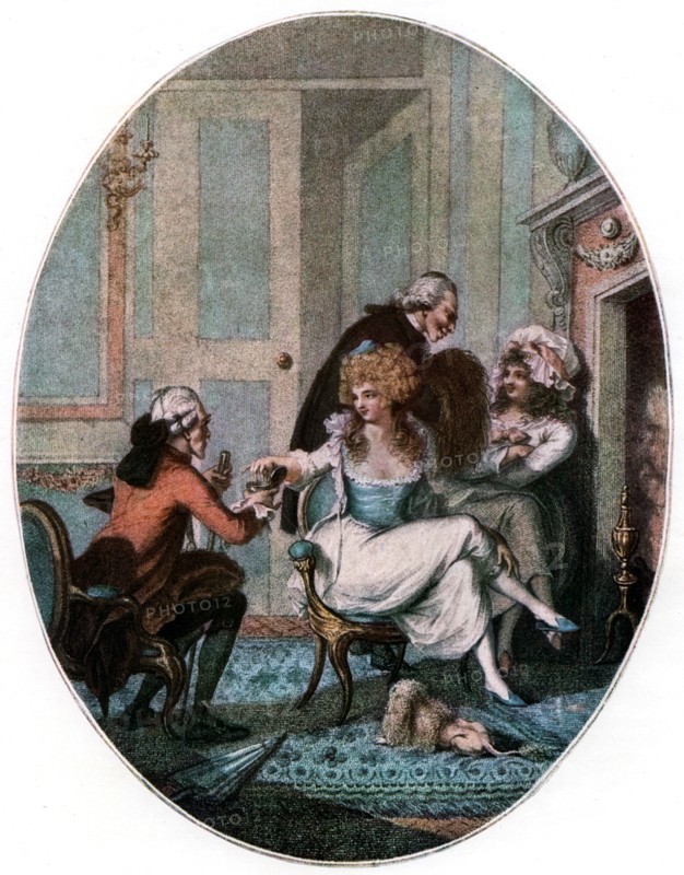 'The French Fireside', 1905.Artist: Charles Tomkins