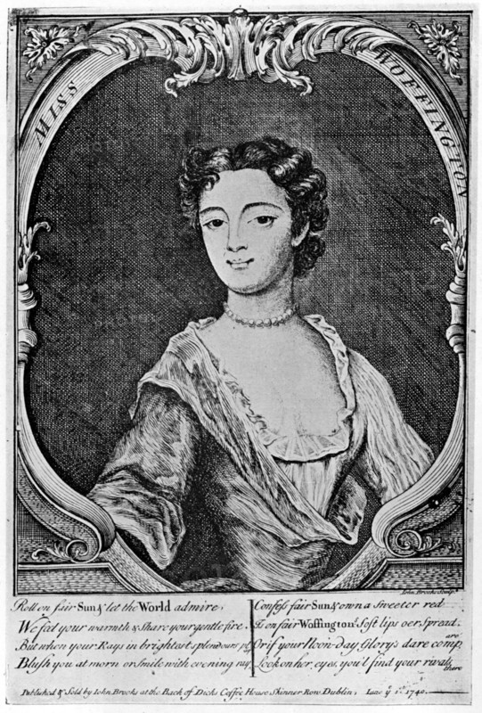 Margaret 'Peg' Woffington (1720-1760), Irish actress, 18th century (1905).Artist: John Brooks