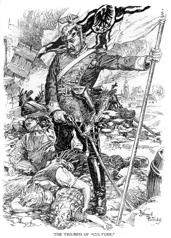 'The Triumph of Culture', 1914, (c1920).Artist: Bernard Partridge