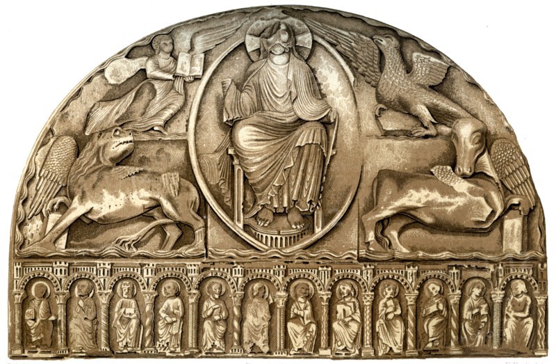 Exterior decoration of Le Mans Cathedral, Le Mans, France, 15th century (1849).Artist: H Moulin