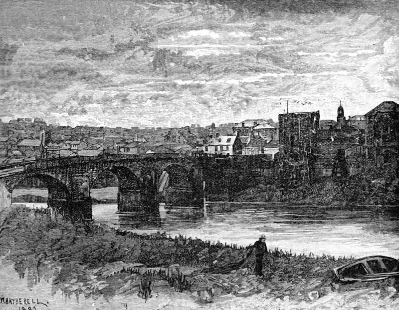 Newport Castle and bridge, Newport, Wales, 1900. Artist: Unknown