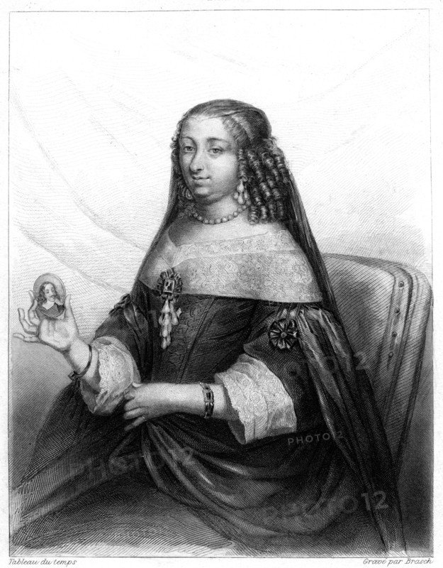 Marguerite of Lorraine, Duchess of Orleans (1615-1672).Artist: Brasch