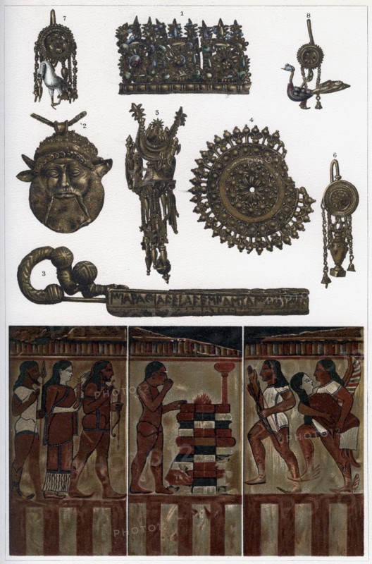 Etruscan antiquities from Clusium, Vulsinii, Vulci and Caere, 1902.Artist: Ernst Heinemann