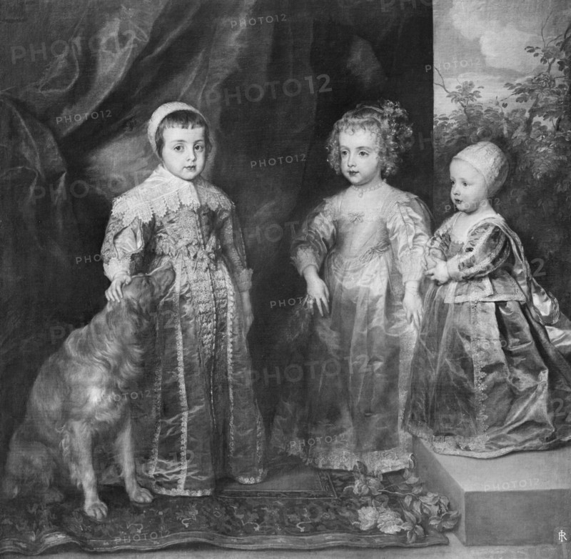 The three sons of Charles I, King of England, 1630s.Artist: Anthony van Dyck