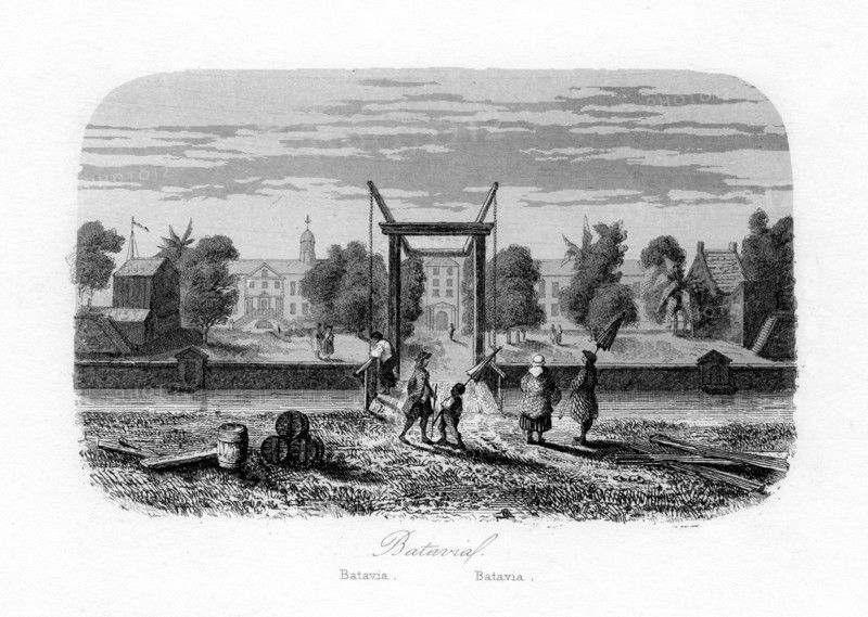 Batavia (Jakarta), Indonesia, c1840.Artist: N Remond