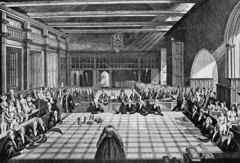 Presentation of sheriffs at Westminster, London, c1920. Artist: Unknown