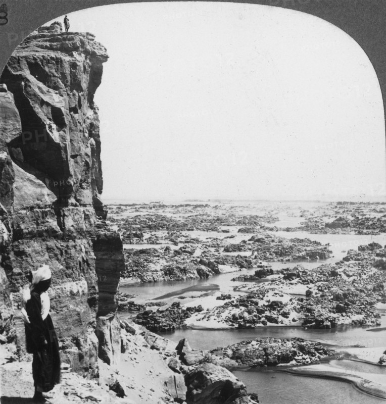 The second cataract of the Nile as seen from the southwest, Egypt, 1905.Artist: Underwood & Underwood