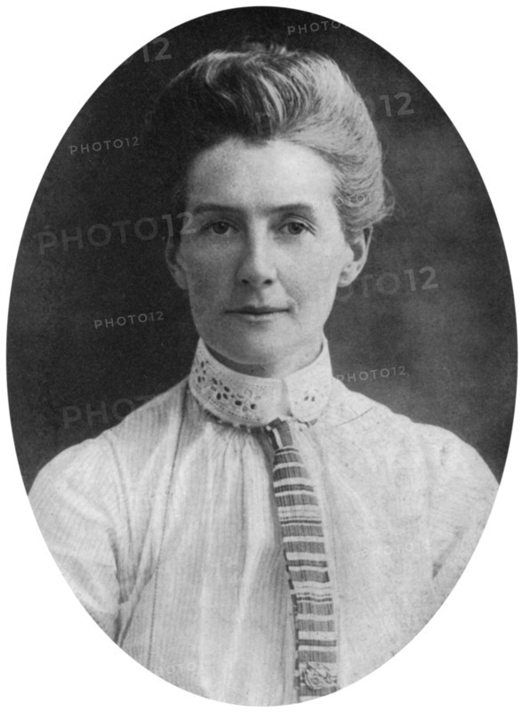 Edith Cavell, British nurse and humanitarian, c1915, (c1920). Artist: Unknown