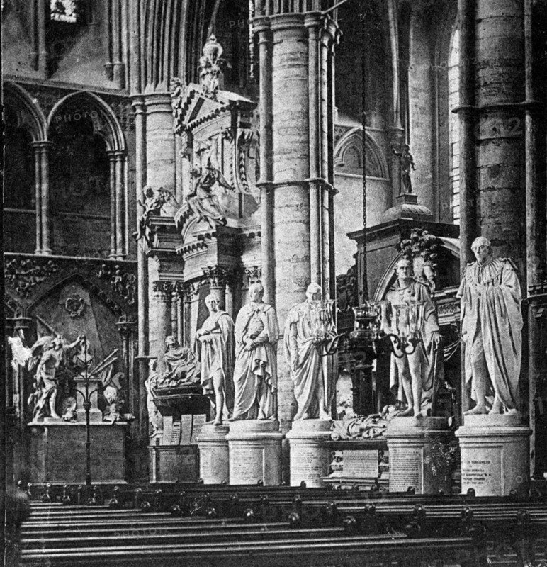 Statesman's Corner, Westminster Abbey, London, early 20th century. Artist: Unknown