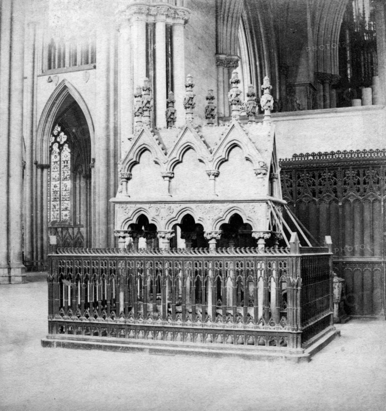 Monument of Walter de Grey, York Minster, York, North Yorkshire, early 20th century.Artist: George Washington Wilson
