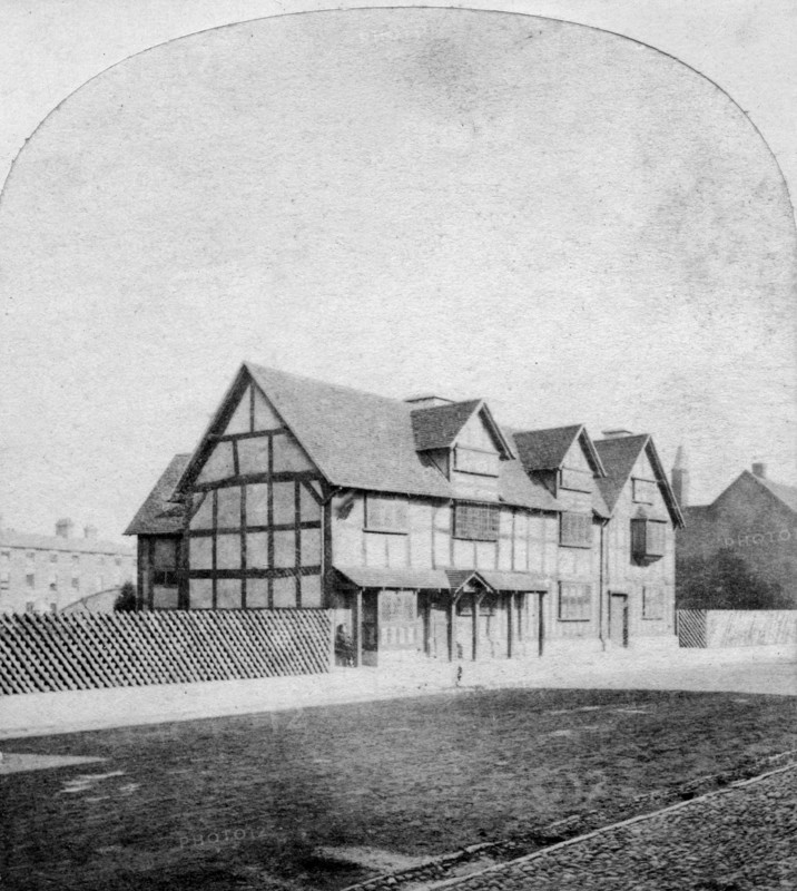 William Shakespeare's house, Henley Street, Stratford-upon-Avon, Warwickshire, late 19th century. Artist: Unknown