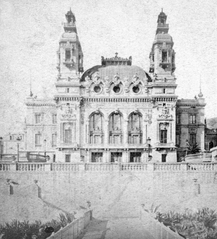 The casino at Monte Carlo, Monaco, late 19th century.Artist: Alfredo Noack