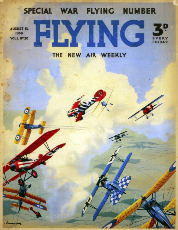 A World War I dogfight (1914-1918), 1938. Artist: Unknown