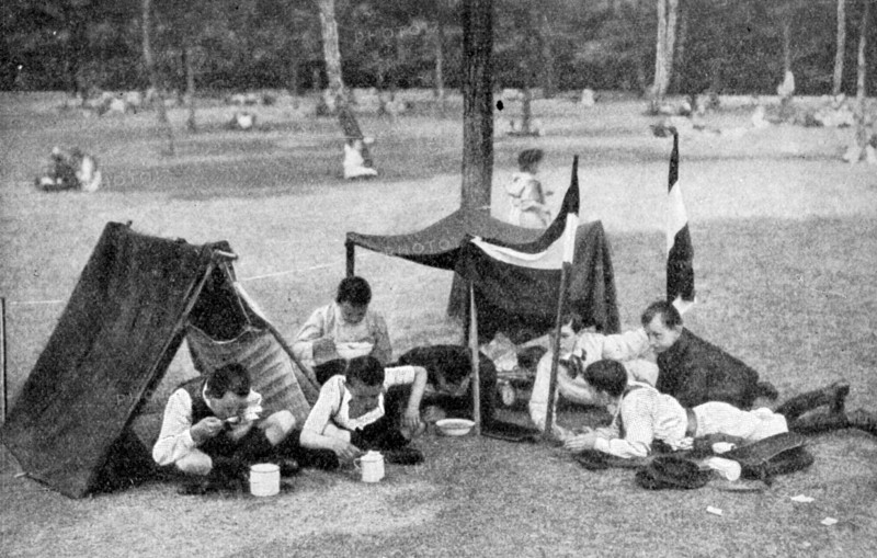 Boys camping, Berlin, Germany, 1922. Artist: Unknown