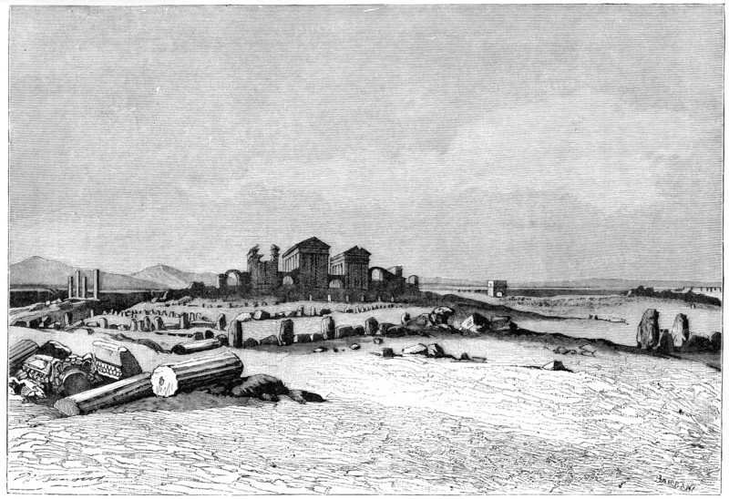 'Ruins of Sbeitla, the ancient Sufetula', c1890. Artist: Barbant
