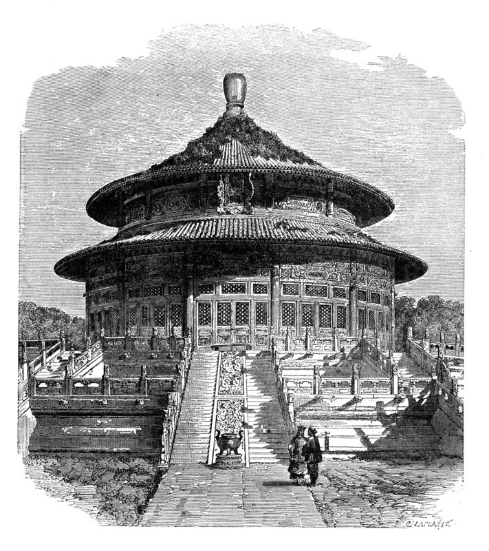 'The Temple of Heaven, Peking', c1890.Artist: Laplante