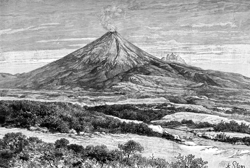Cotopaxi volcano, Equador, 1895. Artist: Unknown