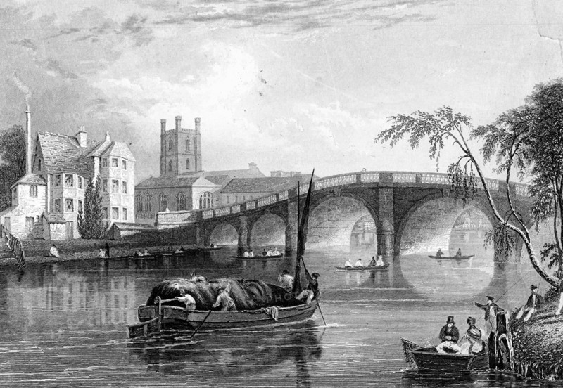Henley Bridge, Henley-on-Thames, London, 1803. Artist: Unknown