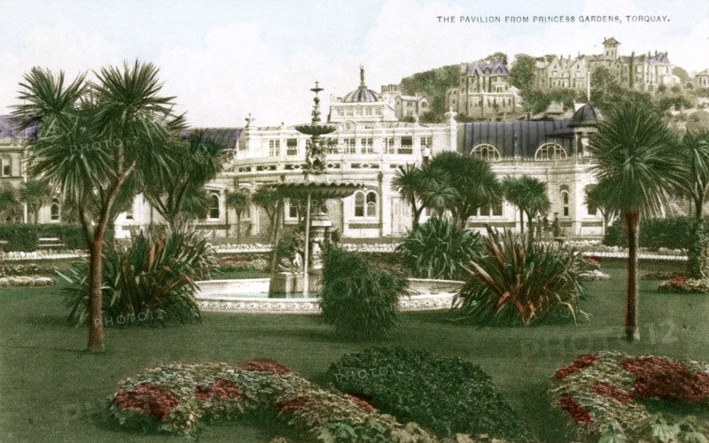 The Pavilion, Torquay, Devon, early 20th century.Artist: Ern Bishop