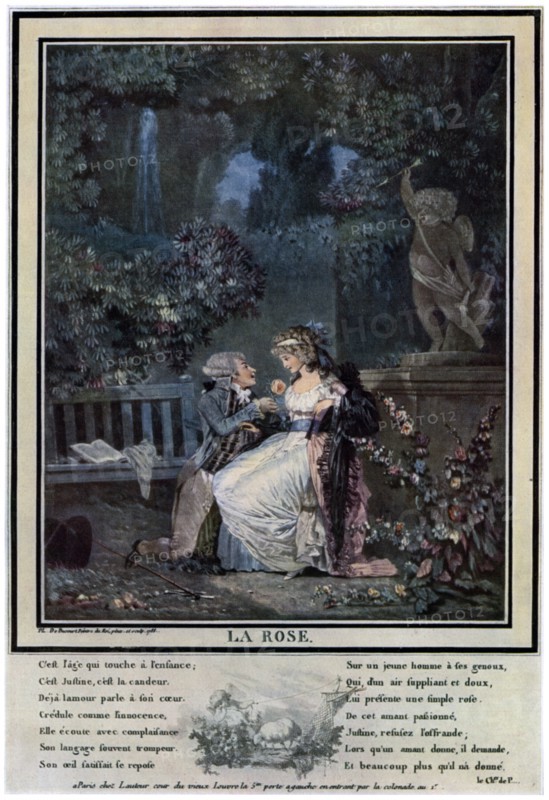 'La Rose', 1788 (1931).Artist: Philibert Louis Debucourt