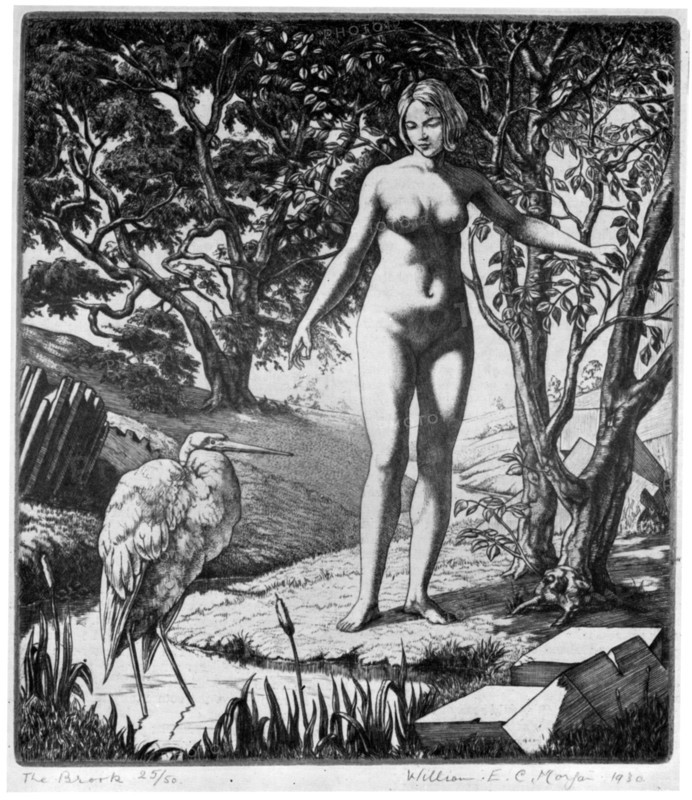 'The Brook', 1930.Artist: William EC Morgan