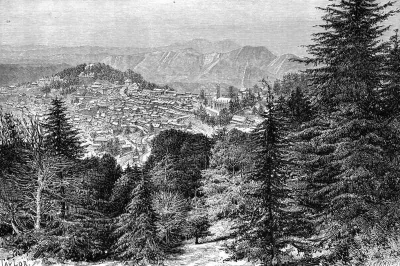Simla, India, 1895.Artist: Bertrand