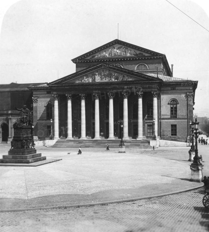 National Theatre, Munich, Germany, c1900.Artist: Wurthle & Sons