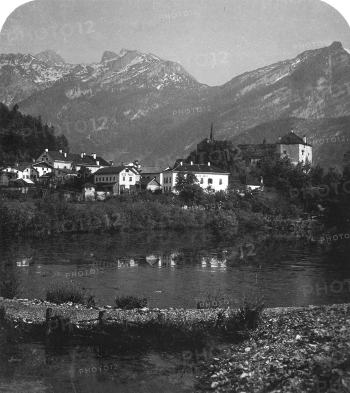 Golling and Tennengebirge, Salzburg, Austria, c1900s.Artist: Wurthle & Sons