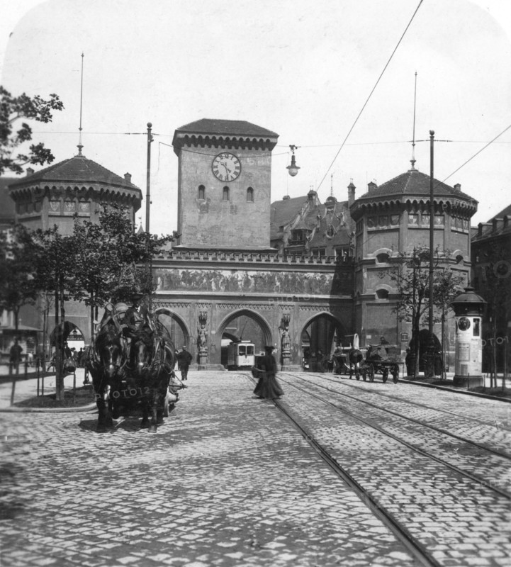 Isartor (Isar Gate), Munich, Germany, c1900s.Artist: Wurthle & Sons