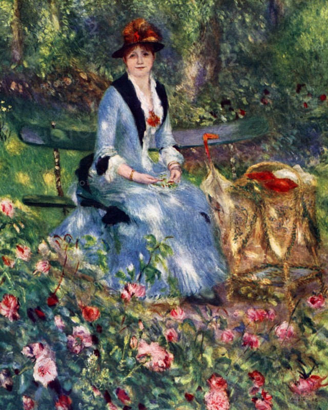 'Dans Les Roses', 1882, (1929). Artist: Pierre-Auguste Renoir