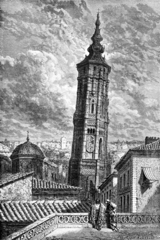 Torre Nueva, Zaragoza, Spain, 1929. Artist: Unknown