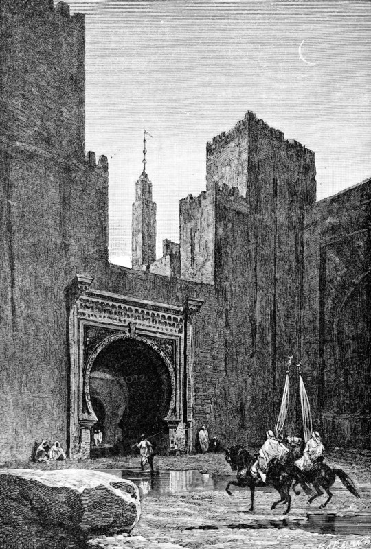 Gateway to the kasbah, Fez, Morocco, 1895. Artist: Unknown