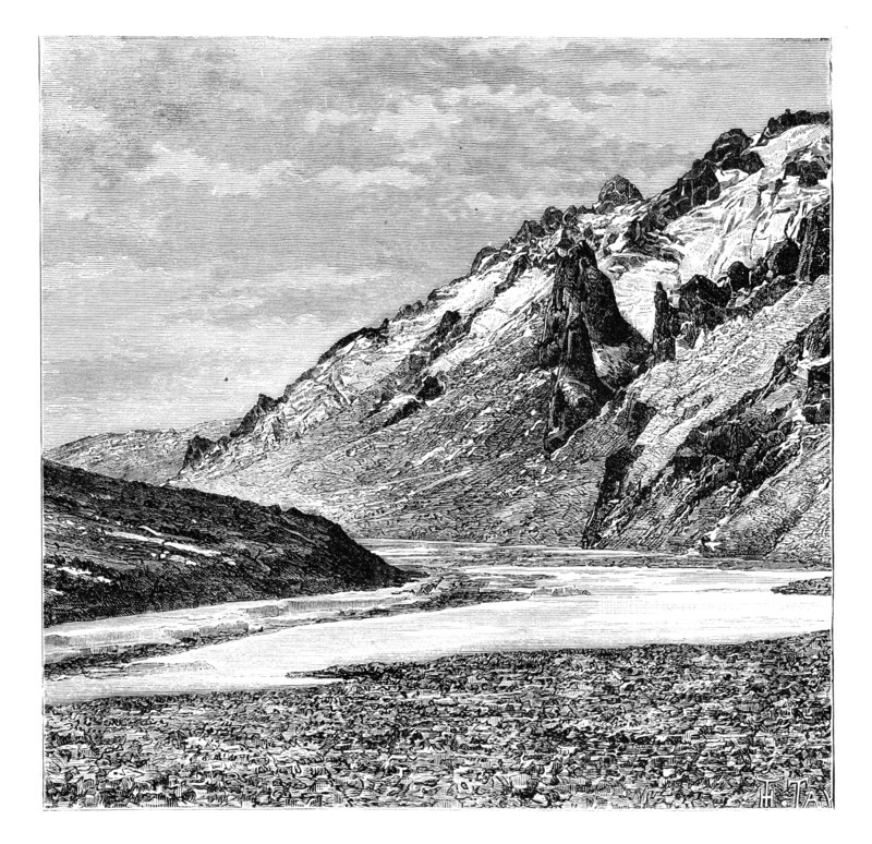 The Upper Karakash Valley, China, 1895. Artist: Unknown