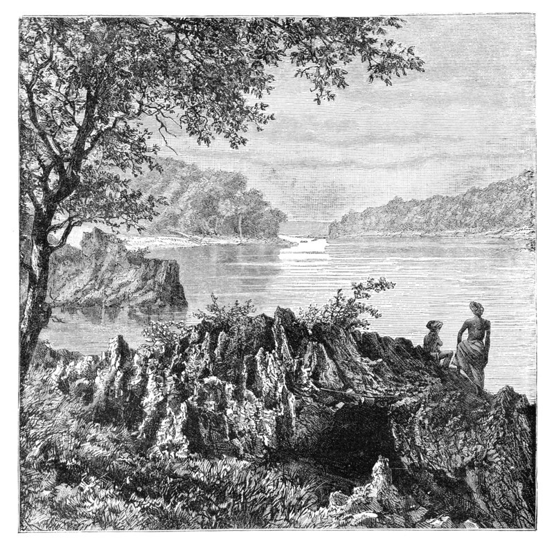 The river Salwen, above Moulmein, Myanmar, 1895. Artist: Unknown