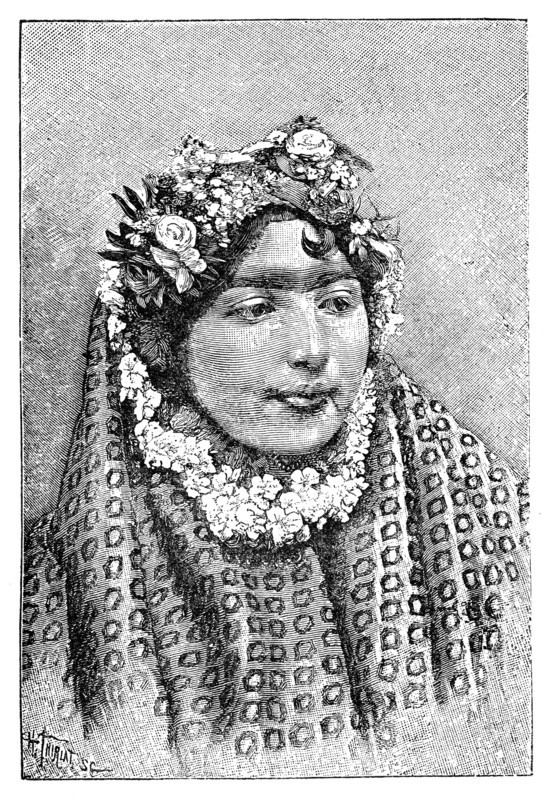 A noble Persian lady, 1895.Artist: Henri Thiriat