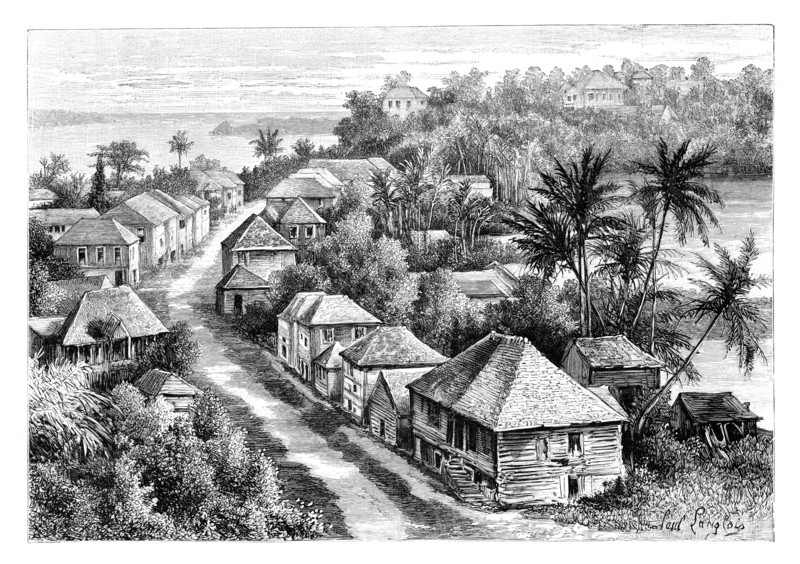 View of Basse-Terre, Guadeloupe, c1890. Artist: Unknown
