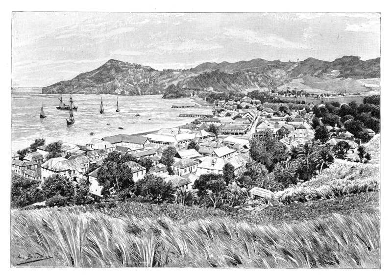 Kingston, St Vincent Island, c1890. Artist: Unknown