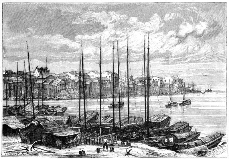 Wuhan, China, 1895.Artist: Charles Barbant