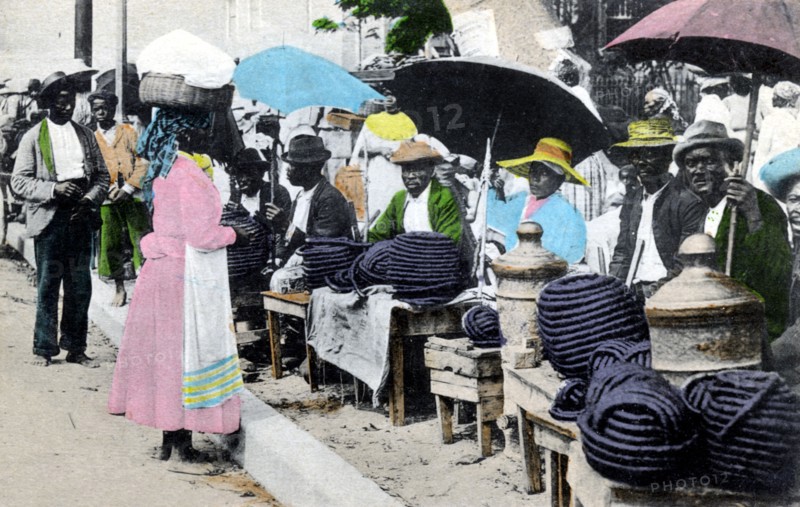 Rope tobacco sellers, Jamaica, c1900s. Artist: Unknown