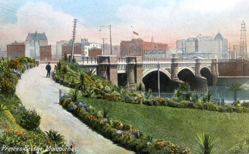 Princes Bridge, Melbourne, Australia, 1912. Artist: Unknown