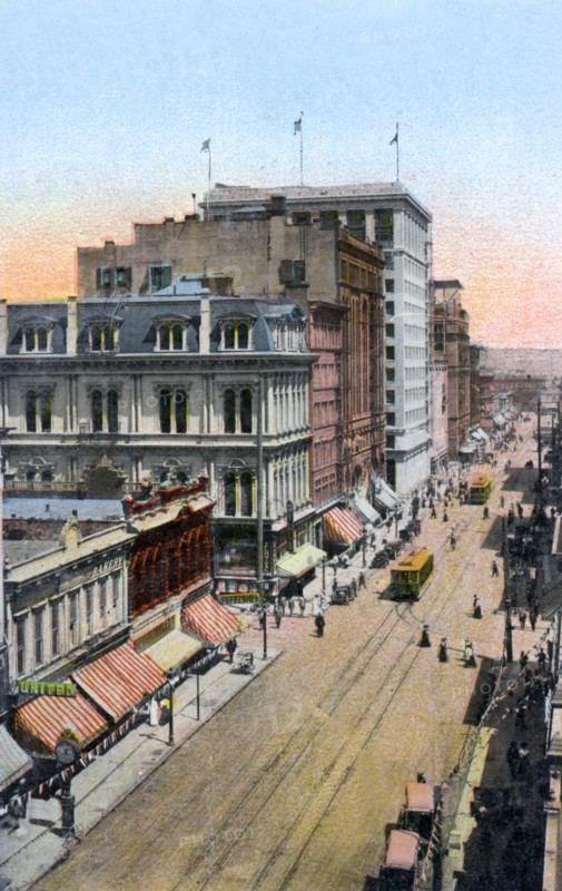 Looking north along Third Street, Portland, Oregon, USA, c1900s. Artist: Unknown